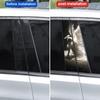 2 Stück Engels Auto Säule Vinyl Aufkleber Auto Tür Säule Dekorativer Aufkleber Abdeckung Kratzer Auto Aufkleber Wasserdicht Selbstklebendes Papier