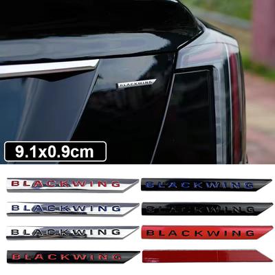 3D Metal Car Side Emblem Waistline Tail Trunk Sticker for BLACKWING Badge ATS CT4 CT5 CT6 CTS ESCALADE XLR XT4 XT6 XTS