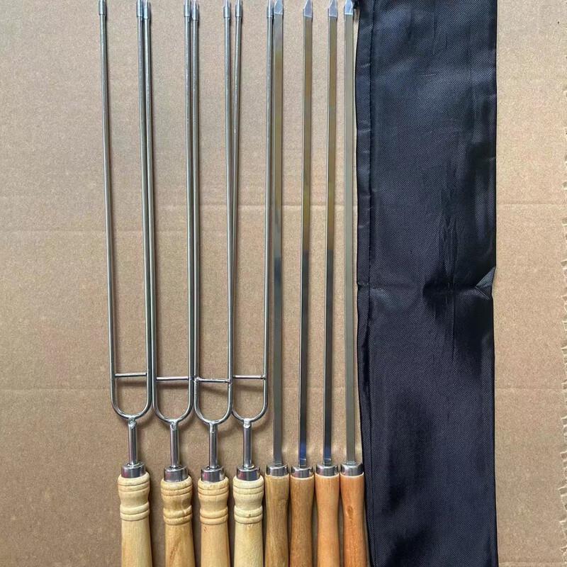 ZISIZ Stainless Steel BBQ Skewers Set