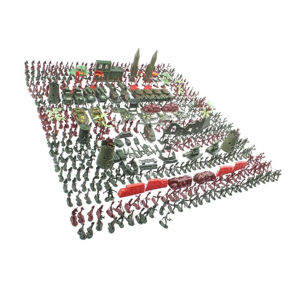 4cm Soldiers Army Figures Playset Building Blocks Plastic Toys For Child Party Game