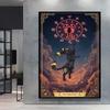 High Quality Canvas Pokemon Flareon Anime Poster Unique Design Cartoon Picture HD Printing Modern Home Living Room Wall Decor