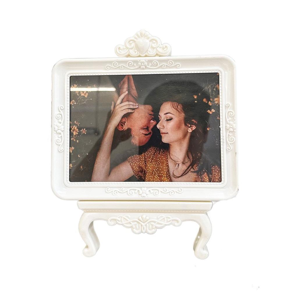 

Ретро фоторамка 7 дюймов DIY рамка для показа настольное украшение фоторамка офис белый
