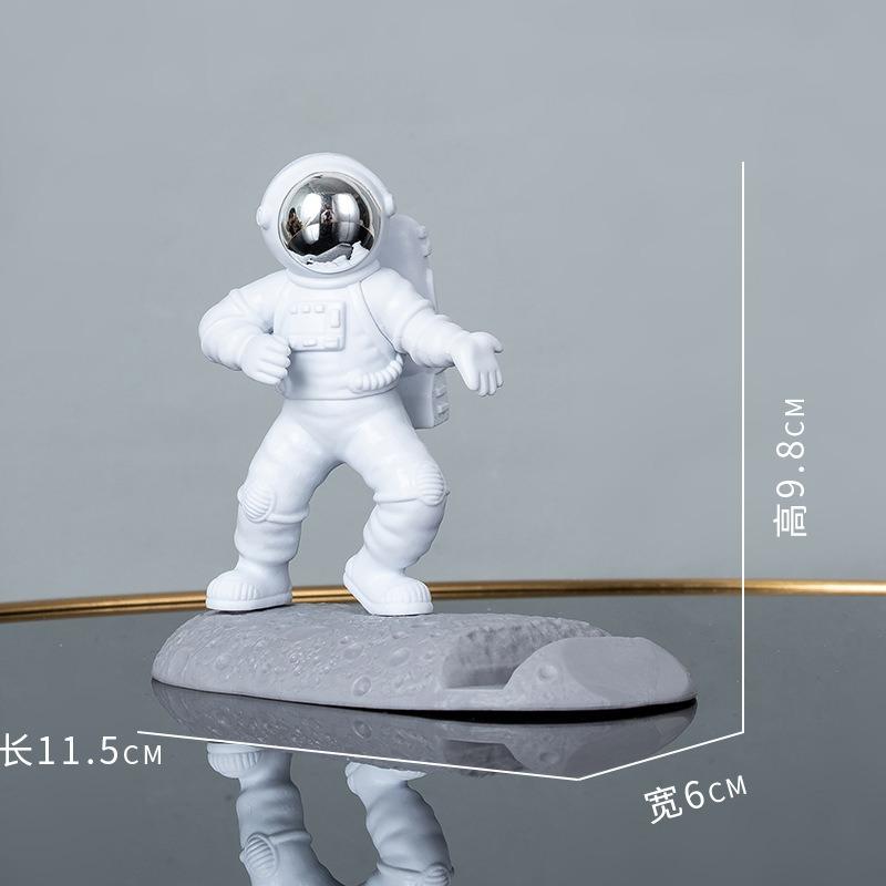 Leichter Luxus Minimalistisch Kung Fu Astronauten Ornamente Astronaut Handyhalter TV-Drama Artefakt Faules Geburtstagsgeschenk