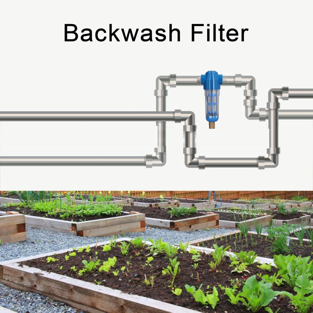 1 jeu de 3 Couvercles en Plastique Tuyau Filtre à Sédiments Tuyauterie d'Eau Alimentation en Eau de Jardin