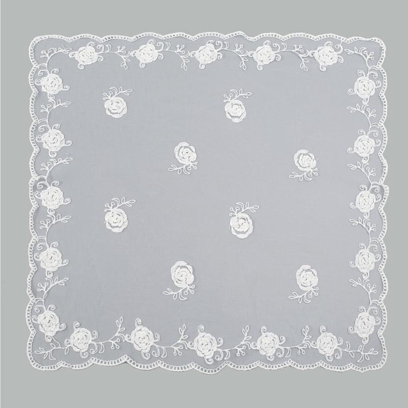Elegant Women's Flower Embroidery Head Scarf Soft Multi Functional As Headscarf Or Decorative Accessory For Any Occasion
