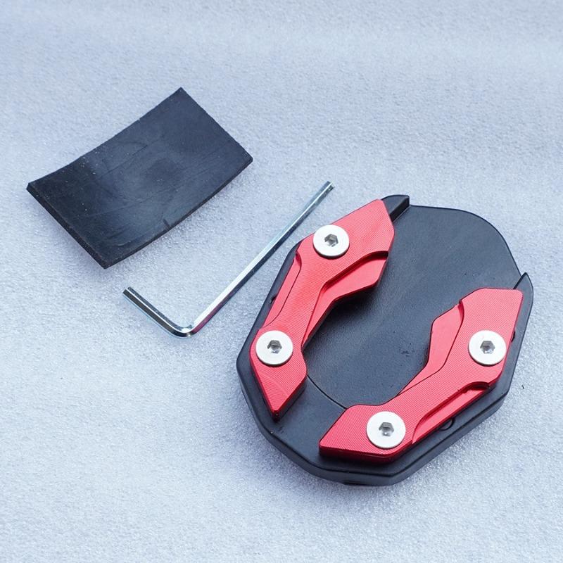 

1 шт. Подходит для Модификации Мотоцикла Алюминиевый Сплав Боковая Опора Опора для Ноги Увеличенное Основание Тренога Расширенная Нескользящая Накладка