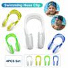 4PCS Soft Silicone Swimming Nose Clip Universal Fit Swimming Accessories Water Sports