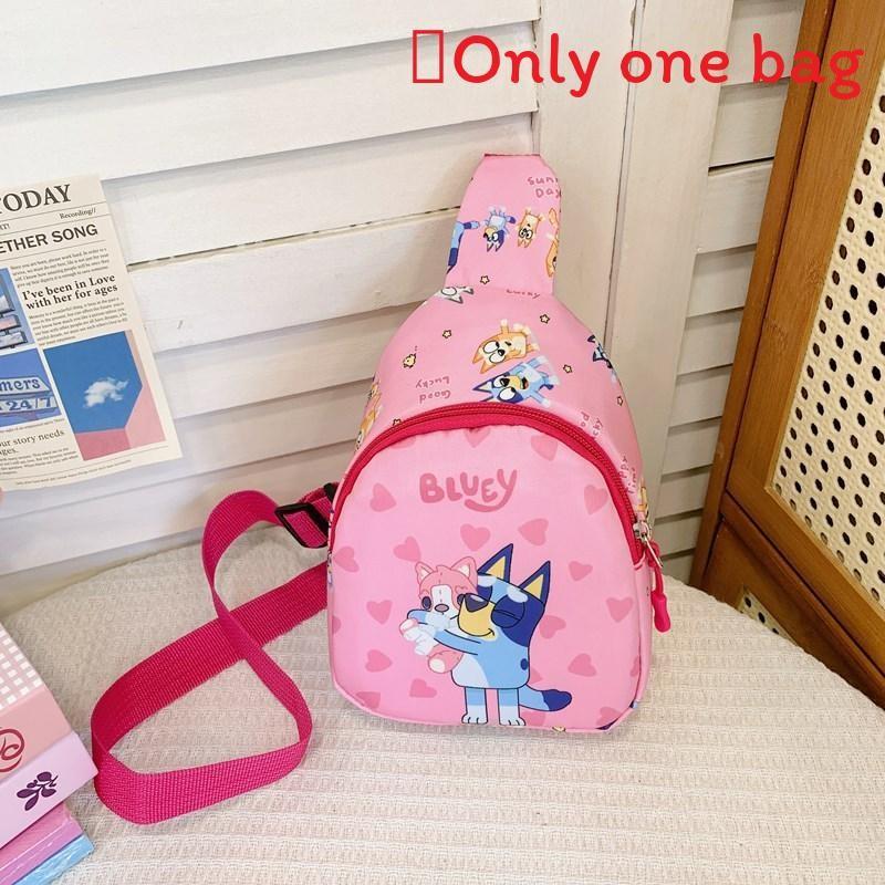 Single Bluey Shoulder Crossbody Chest Bag Kids Cute Coin Purse Gift Cartoon