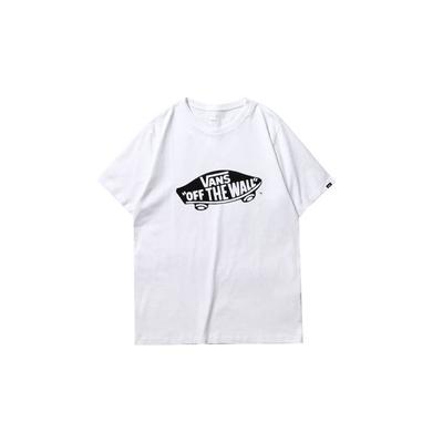 Vans Klassikaline trükiga lühikeste varrukatega T-särk Unisex Top Valge VN0A4MM7WHT