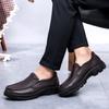Fashion 2025 Fashion Trend Leather Mens Loafers Handmade Business Shoes Male Treking Footwear Vintage Leisure Walk Casual Mens Shoes