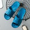 Slippers home summer Japanese style non-slip couple water cube slippers home bathroom bath slippers bacteriostatic slippers