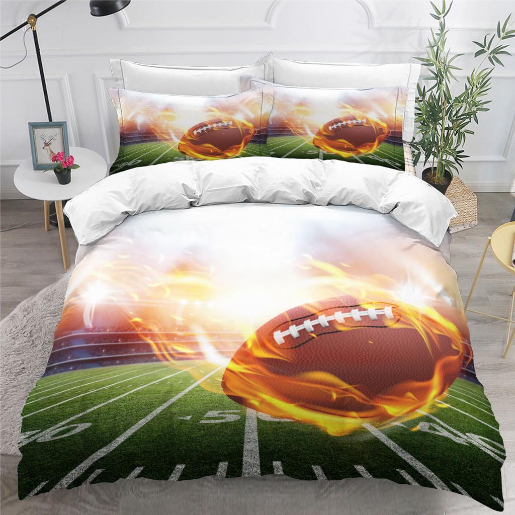 Rugby American Football Home Textile Digital Printing Three-Piece Bedset Bedset