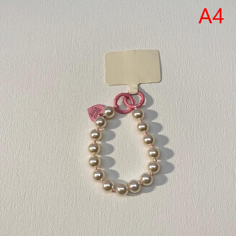 Cute Colorful Love Heart Bead Phone Chain Pendant Charm Strap Cord For Phone Bag Universal Hanging Rope