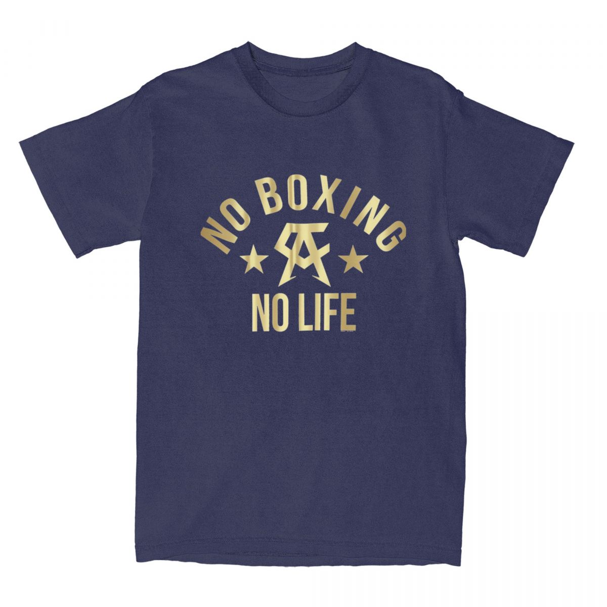 

Футболка No Boxing No Life Вдохновленная кикбоксингом Муай Тай Бокс Повседневные футболки Уличная одежда Хлопок Удобный топ Футболки S темно-синий