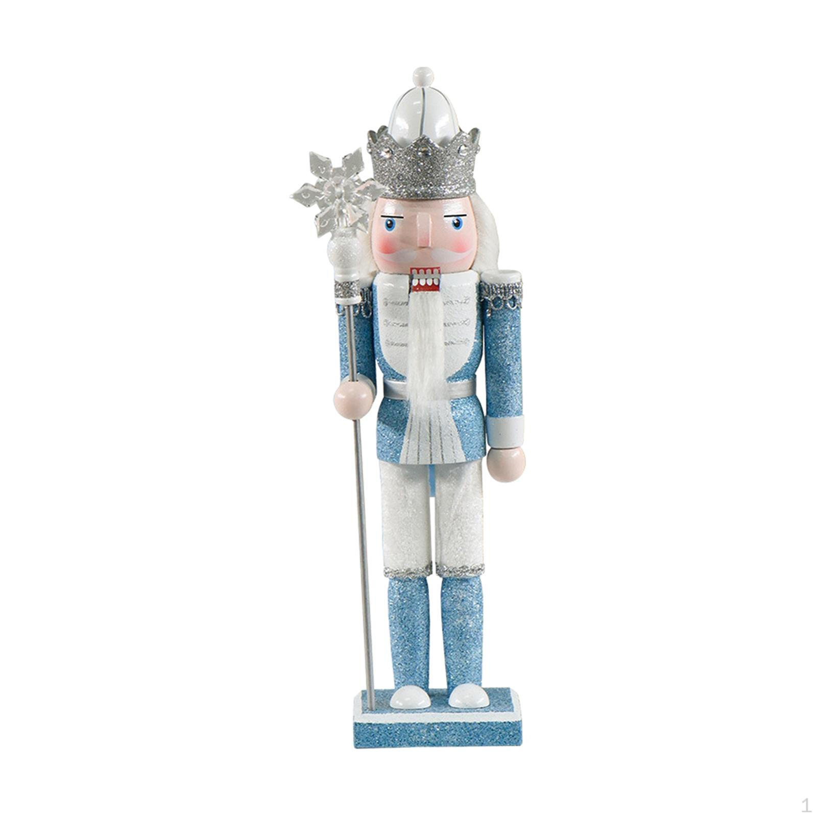 Christmas Nutcracker Figures Soldier Figure Decor, Cartoon Puppet, Wooden Style B