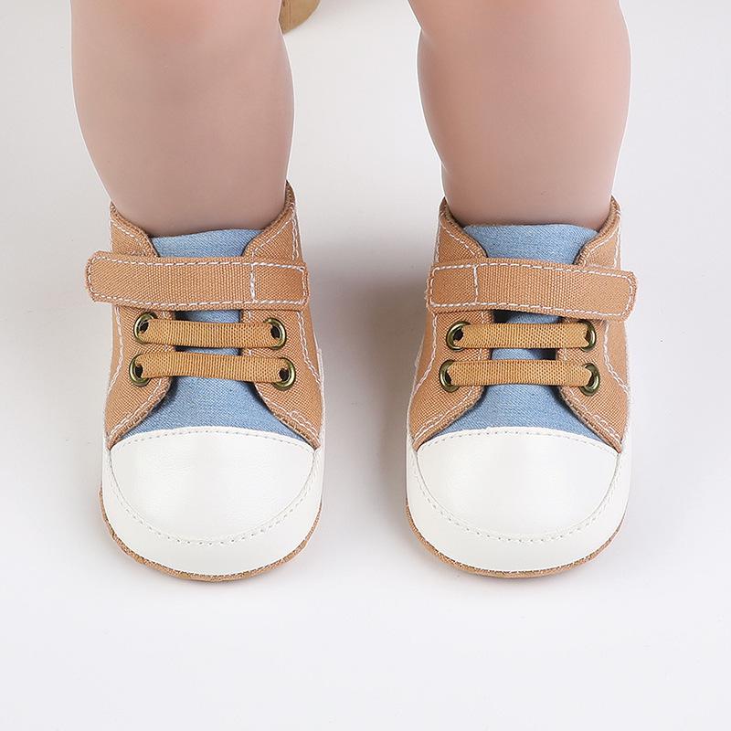 Unisex Baby Soft Sole Canvas Shoes for 0-12 Months - Perfect for Spring & Autumn Walking