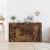 Sideboard Smoked Oak 120 x 36 x 69 cm Wood Based Material
