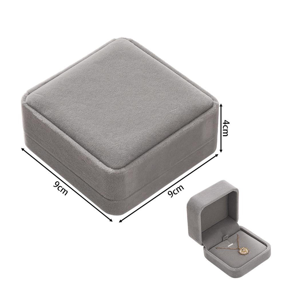 Rounded Flannel Jewelry Box for Rings, Earrings, Pendants, Bracelets, Bangles, and DIY Packaging.