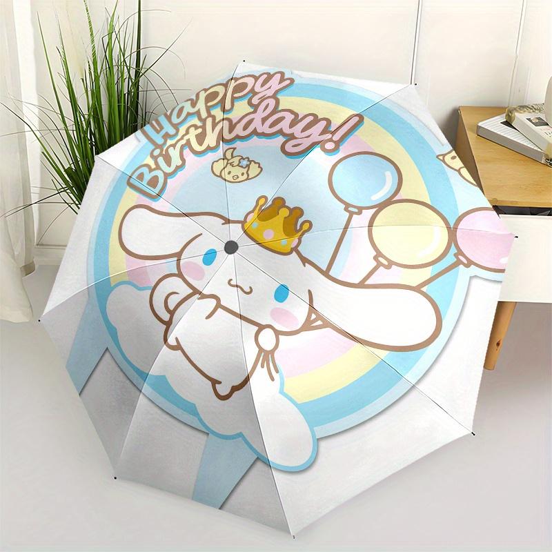 

Cinnamoroll,Birthday Automatic Umbrella-Foldable, Durable 8-Bone Design, Compact and Stylish, Great for Camping, Halloween, Christmas, Mothe