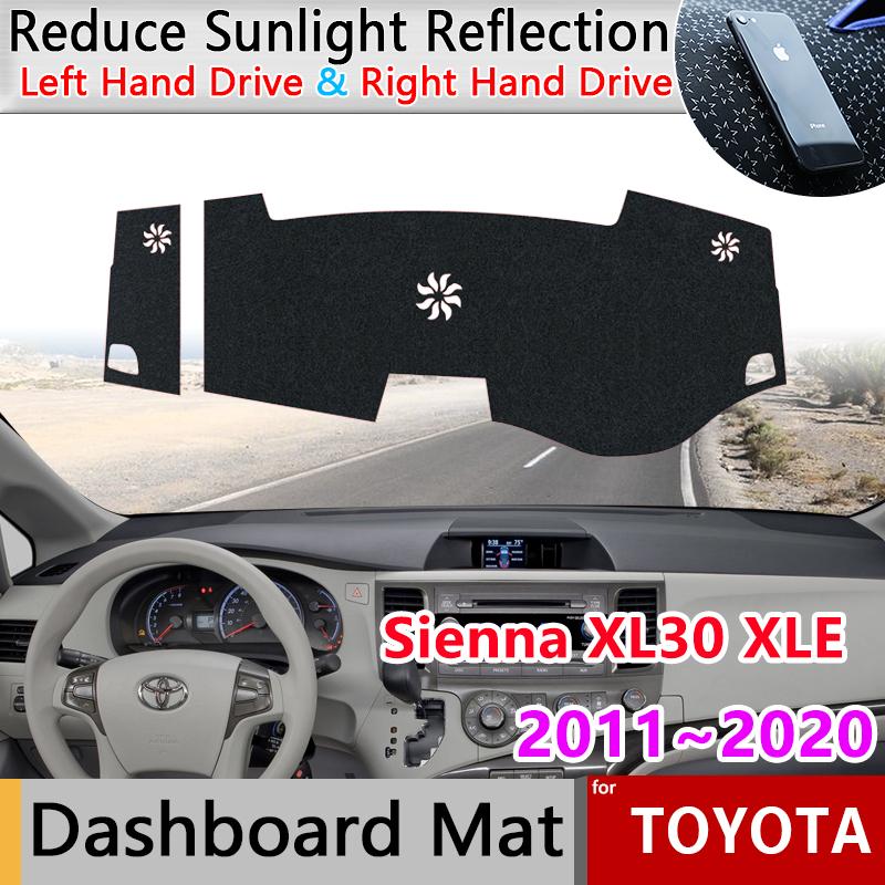 Dashboard Cover Dash Board Mat for Toyota Sienna XL30 XLE 2011~ Anti-sun Shade Cape Blanket Protector Car Sticker Carpet Pad