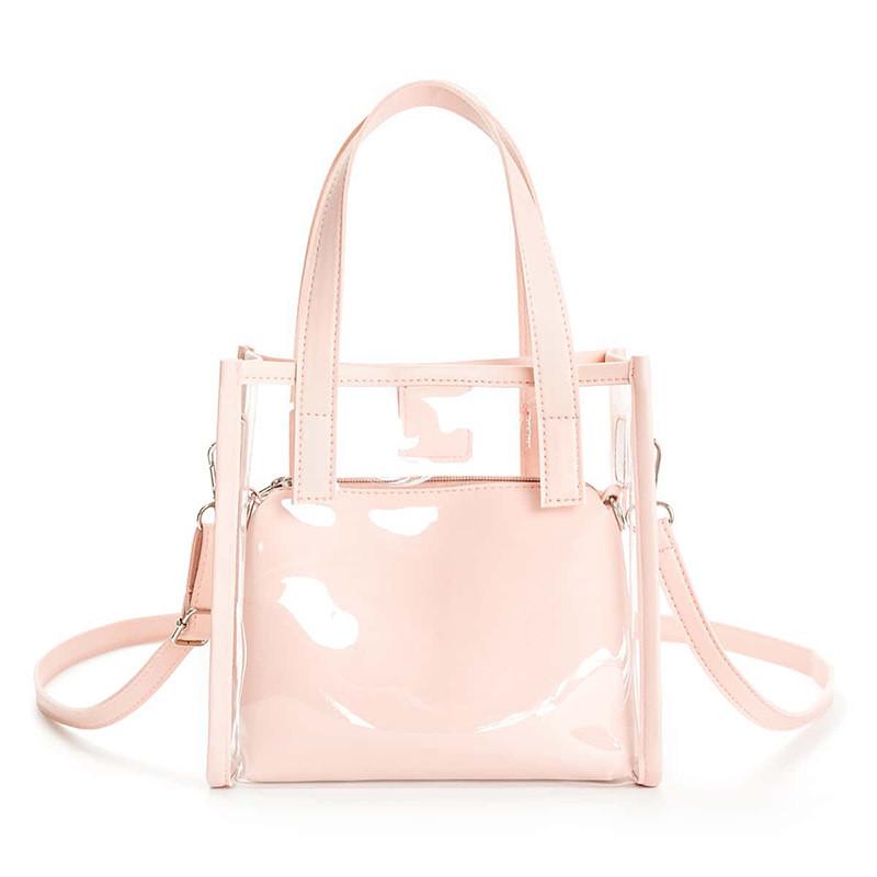Pvc Single Shoulder Bag With Matte Finish For Daily Casual Use