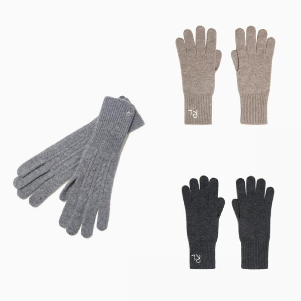 Перчатки Rouge Lounge из смесовой кашемировой пряжи с косами Ra2f9agl101wlg DARK GREY
