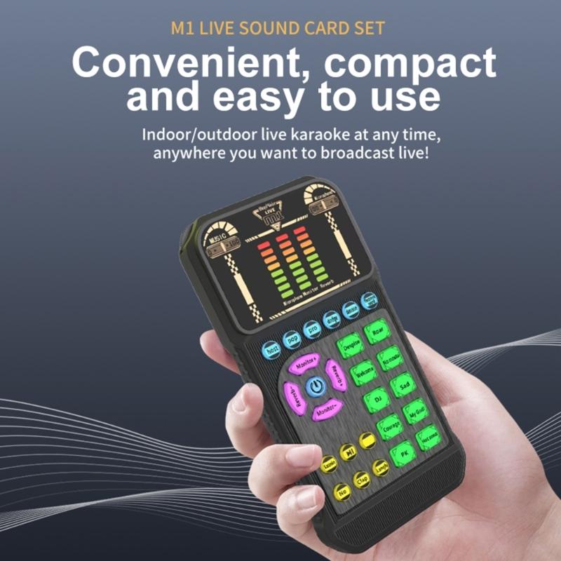 High Fidelitys Audios Interfaces Sound Card For Podcasting Music Production Multiple Device Support ABS Design