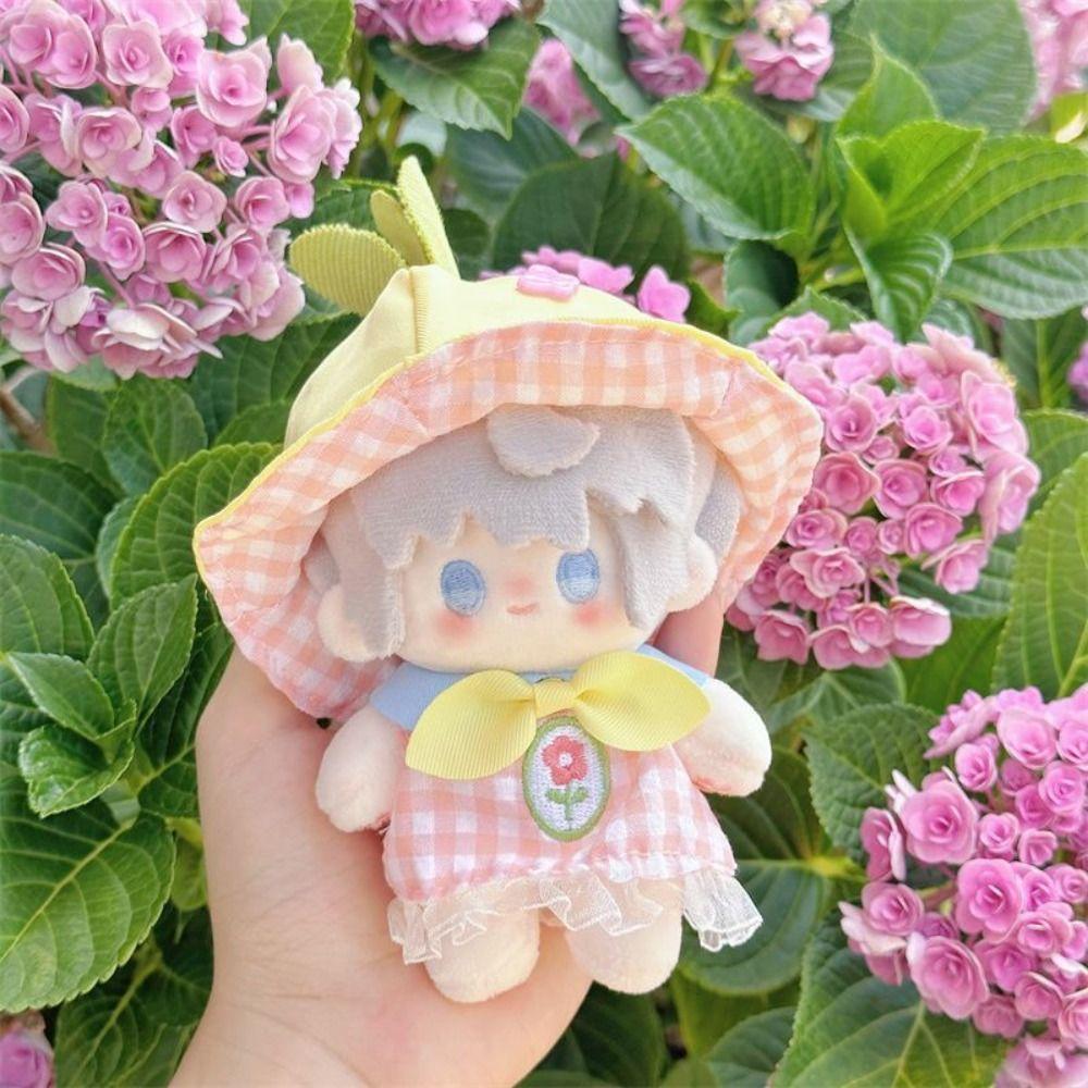 Soft Cotton Cotton Doll Rompers For 10CM Doll Mini Doll Clothes Plush Doll Outfit  House Playing
