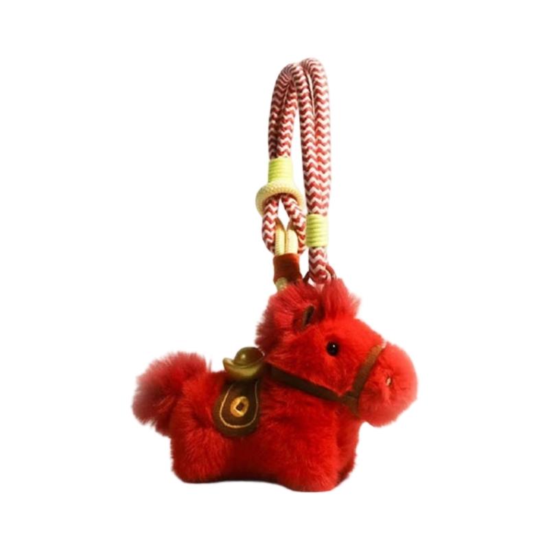 Unisex Soft Plush Animal Keychain for Men Women Children Backpack Charm Gift Stylish Handbag Decoration