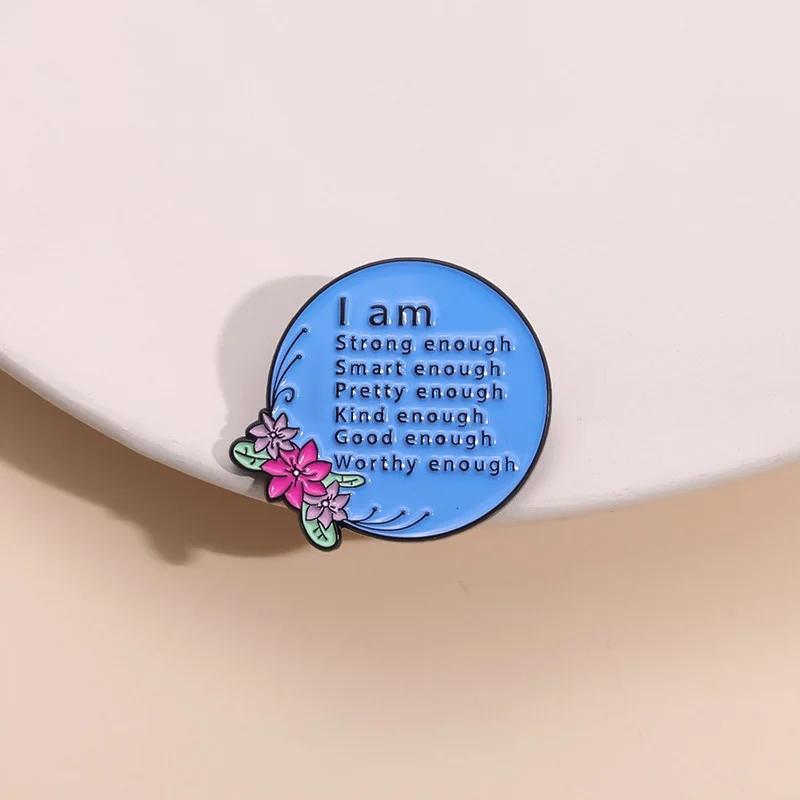 Start Each Day with a Grateful Heart Enamel Pins Custom Quotes Positive Phrase Metal Brooch Lapel Badge Jewelry Gift For Friends