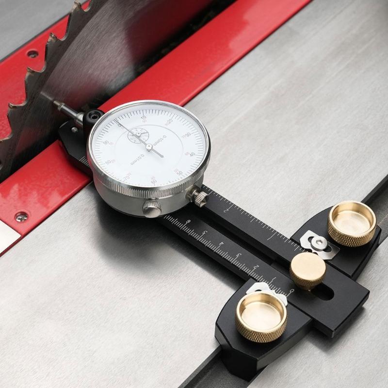MachineryAlignment System with Dial Indicator,Aluminum Precisions Dial Indicator Quick Adjustment Setups Table Saw Gauges
