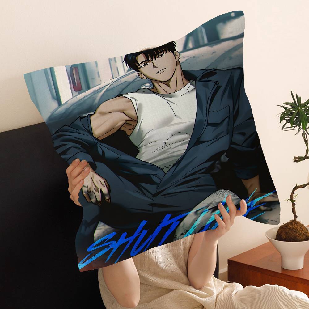 Shutline Cool Jake And ShinU Pillow Covers Cartoon Sofa Decorative Home Doublesided Printing Short Plush Cute Cushion Cover