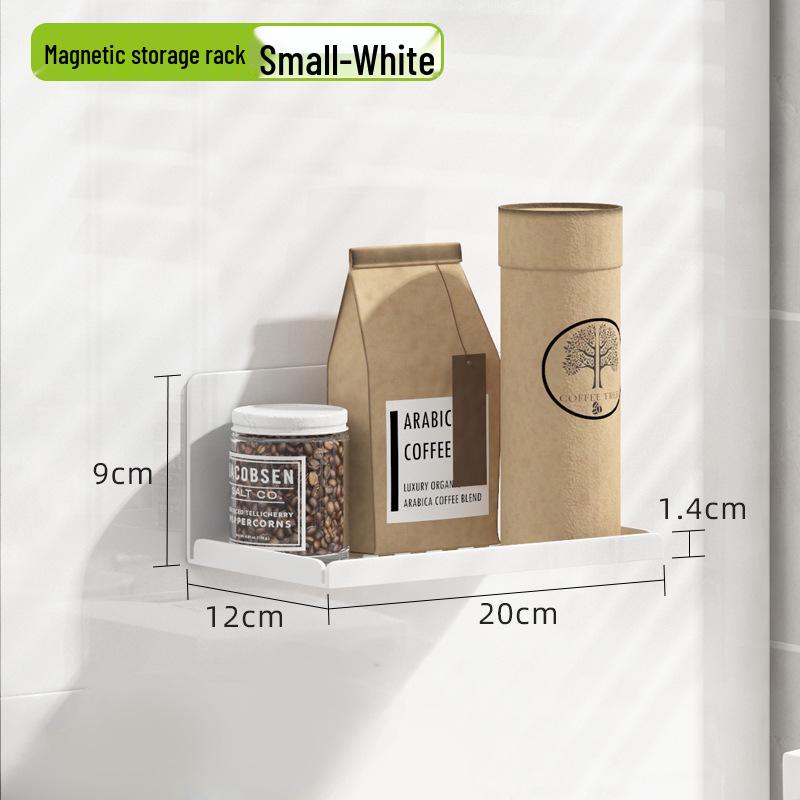 Magnetic Kitchen Refrigerator Storage Rack - Wall-Mounted Water Cup Holder & Drainer for Glass Cups