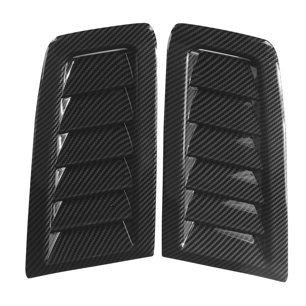 Pair of Front Bonnet Vents Hood Air Outlet Replacement for Focus RS MK2 Style UniversalCarbon Fiber Style