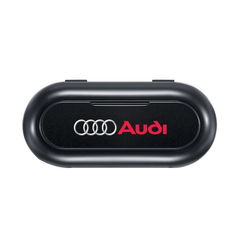 

Car Sun Visor Glasses Storage Box Holder Organizer Car Styling for Audi C5 C6 C7 A4 B6 B8 B7 A6 A3 A5 Q3 Q5 Q7 8P S3 S5 S1 S4 S2 RS3 RS4 RS5 RS6 RS8 audi чорний