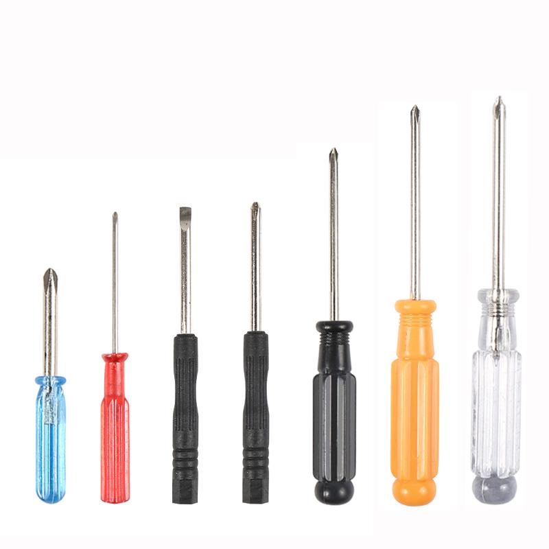 100-Piece 2.0/3.0mm Phillips Screwdriver Set - Black Handle, Small Size, Dual-Use, Ideal for Toy Repair and Gifts
