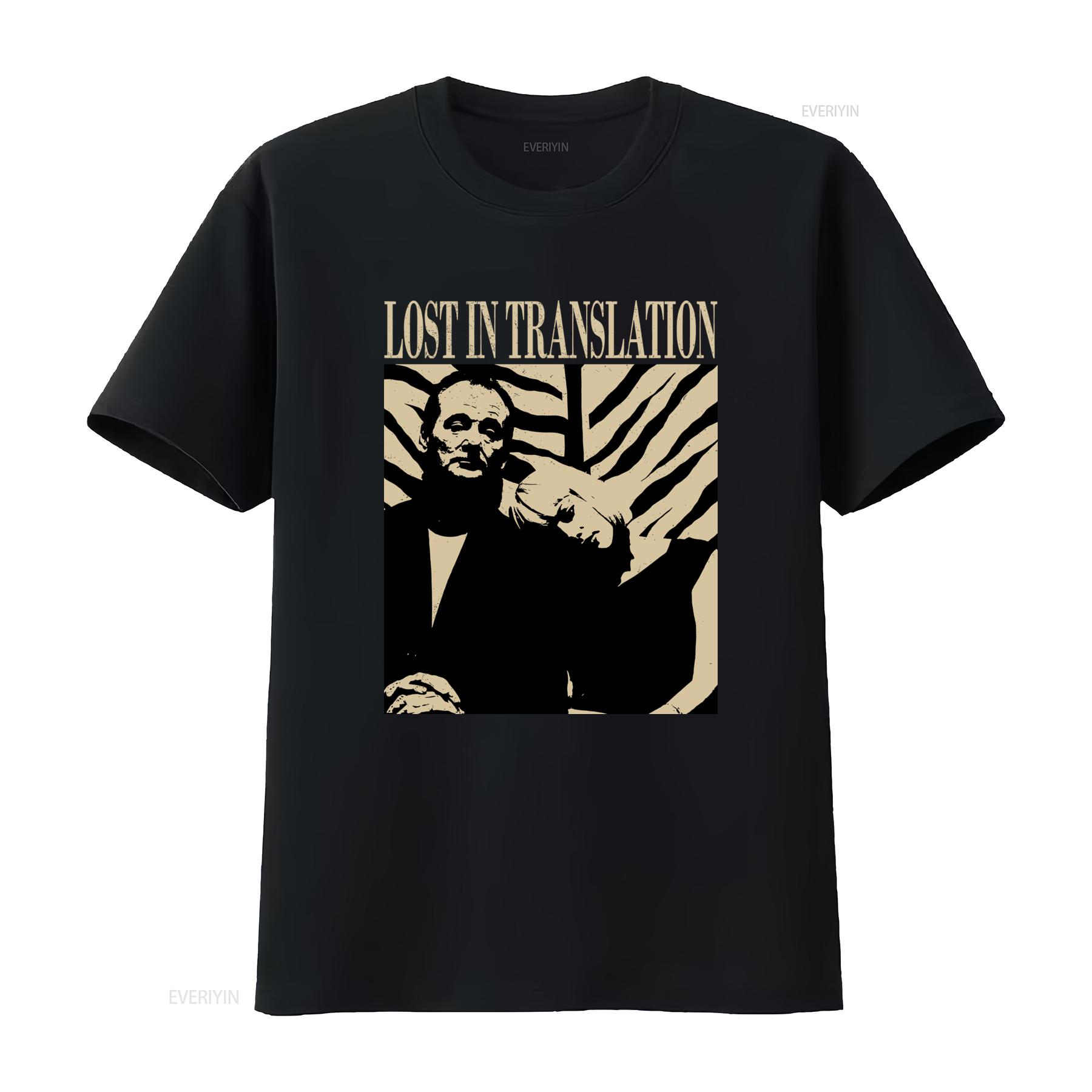 Lost in Translation Vintage Film T-Shirt Retro Midcentury Design vintage Gewaschenes Bequemes Oberteil Für Den Alltag homme M black