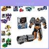 Transforming Car Robot Mech Action Figure Toy Cartoon Collectible With Puzzle Assembly Plastic Material