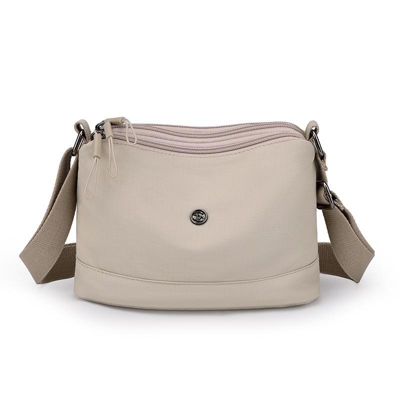 Autumn New Casual Simple Large-capacity Shoulder Bag Women's Lightweight Canvas Bag Textured Messenger Women's Bag