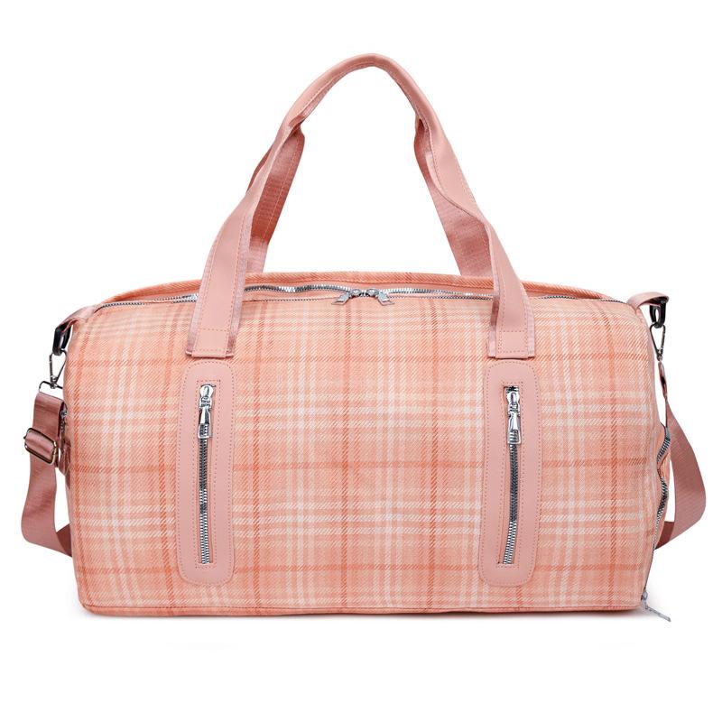 Sports Fitness Bag Women's Dry and Wet Separation Shoes Training Yoga Bag Large Capacity Hand Luggage Outdoor Travel Bag