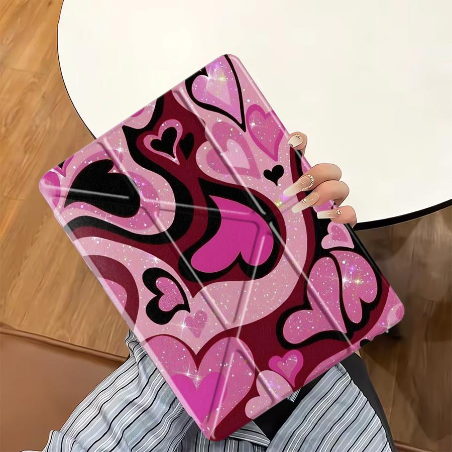Creative Love Art Holder Cover Tablet Case For iPad Pro 2025 Mini 6 7 Air 4 5 M3 M2 1 2 M4 11inch Pro 11th 10th 9th 8th 7th