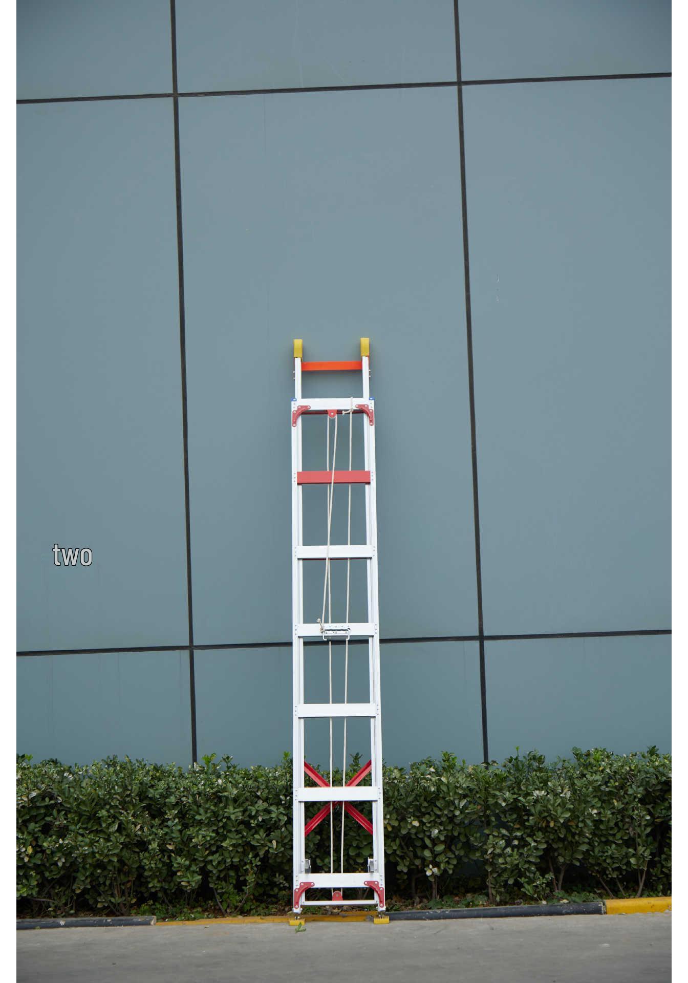 Fuyuan Single-Sided Aluminum Alloy Ladder, Thickened Engineering Design, Household Loft Telescopic Ladder