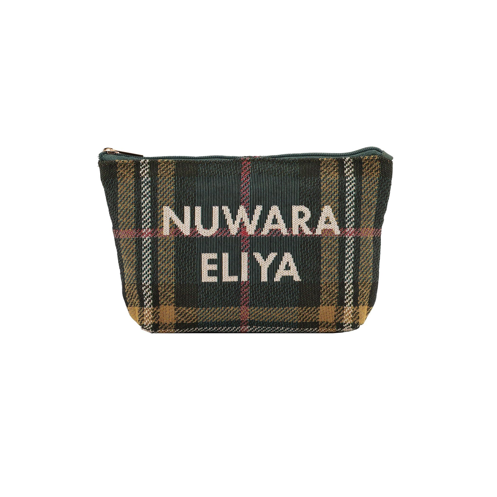 Косметичка Afternoon Tea Living Pouch JN28, Клетчатая косметичка-лодочка Afternoon Tea Original Tartans Логотип Зеленый