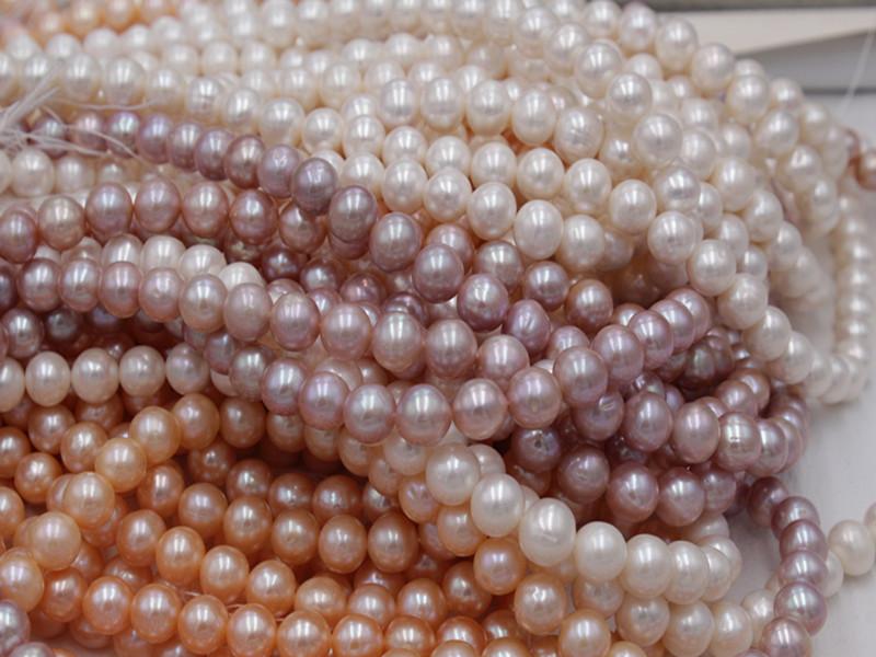 1Strand Pearl Beads 5-5.5mm For Jewelry Making DIY Necklace Bracelet Earrings Accessory Support Dropshipping