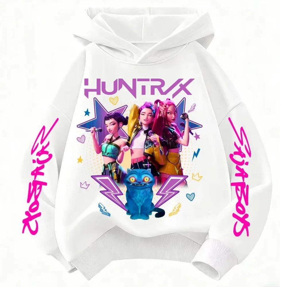 Felpa Cartoon Derpy Hunter Rumi per Ragazzi e Ragazze Felpa Azzurro Cielo Calda Spessa, Top Casual alla Moda Abbigliamento Bambini