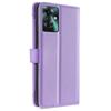 Oppo Reno 11F 5G Flip Case, Wallet Zipper Pocket, Purple