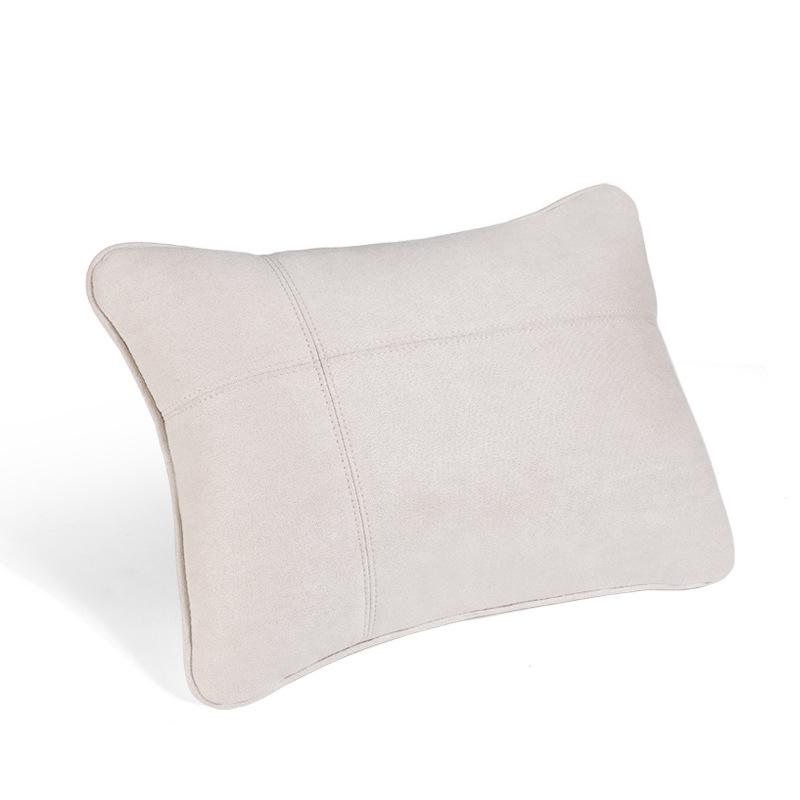 Suede Lumbar Pillow for Maybach: Headrest Cushion and Neck Support.