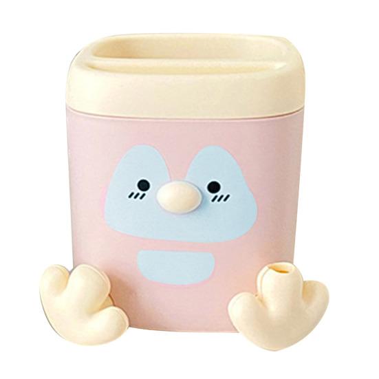 Bleistifthalter mit Rollstiftschneider, großes Fassungsvermögen, Pinguin-Design, multifunktionaler, organisierter Bleistift-Aufbewahrungsbehälter