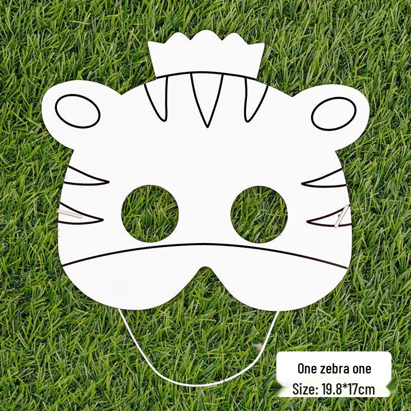 DIY Animal Coloring Masks for Kindergarten and Primary Students - Handmade Painting Activity
