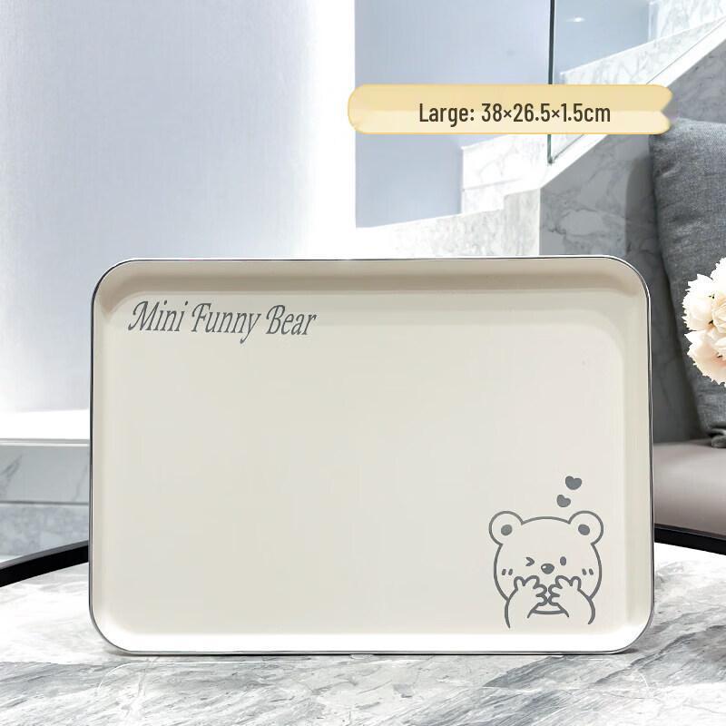Nordic Style Rectangular Plastic Serving Tray